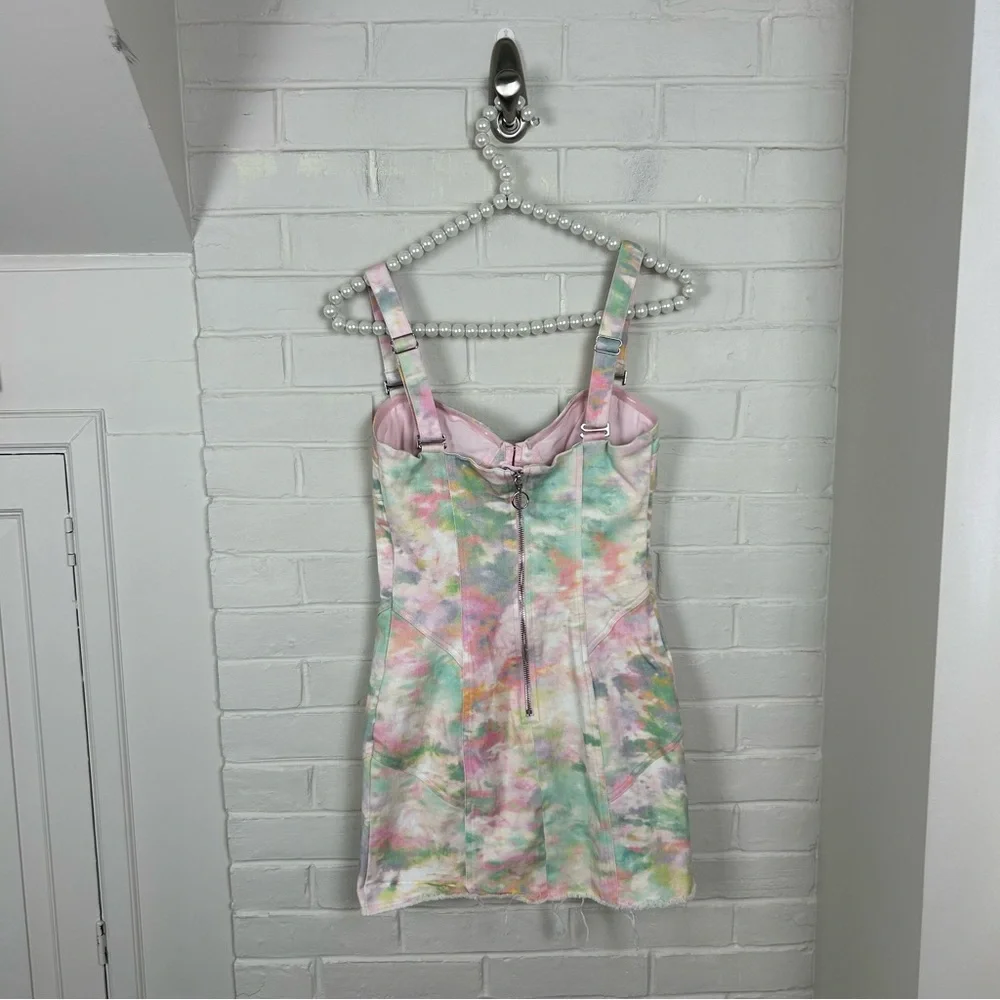 For Love & Lemons Smythe Tie Dye Corset Dress Size S - Picture 13 of 14